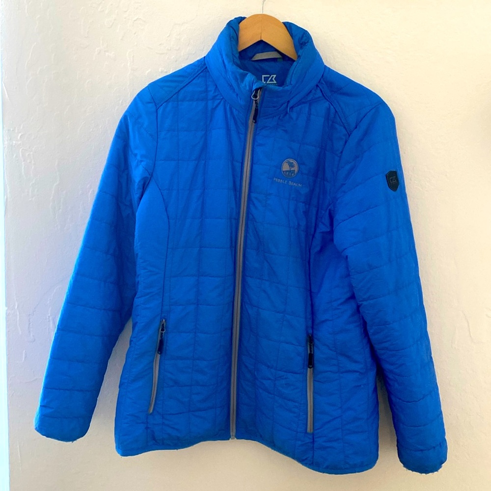 Women’s Large Pebble Beach Resorts Cutter&Buck Golf Jacket with Hood
